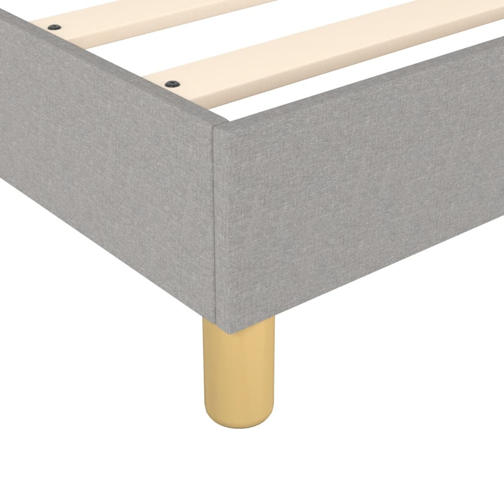 Krevet box spring s madracem svjetlosiva 160x200 cm tkanina
