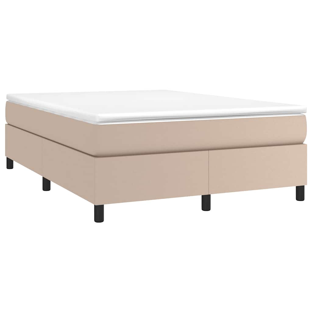 Krevet box spring s madracem cappuccino 180x200 cm umjetna koža