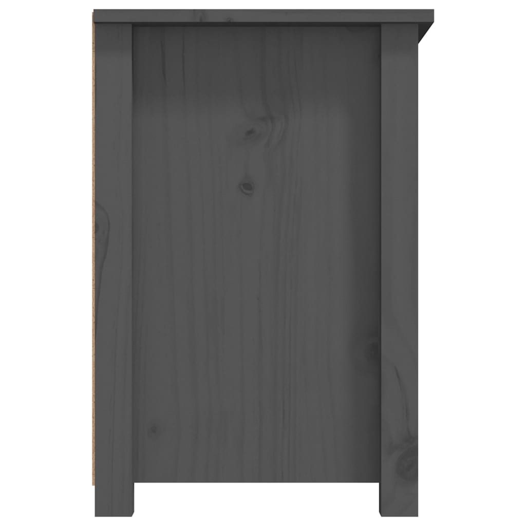 TV ormarić sivi 79 x 35 x 52 cm od masivne borovine