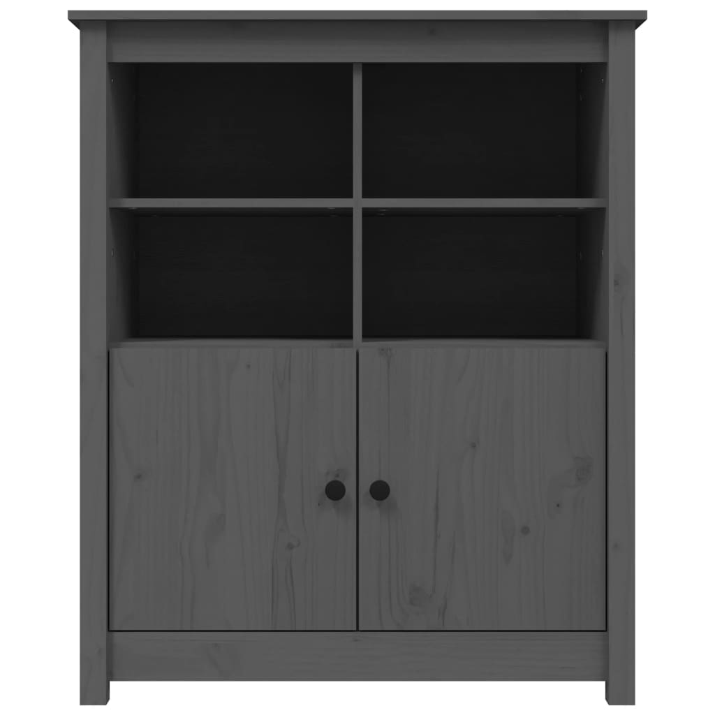 Komoda siva 83 x 41,5 x 100 cm od masivne borovine