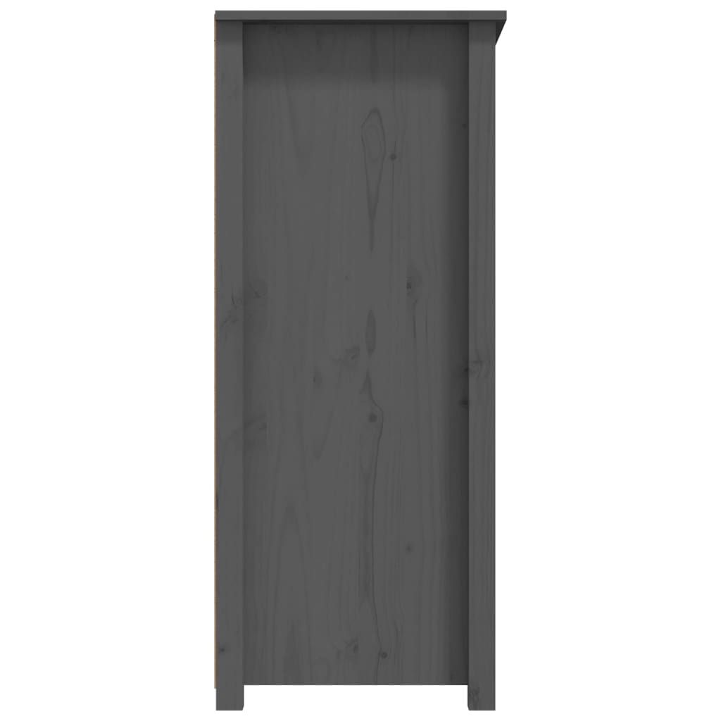 Komoda siva 83 x 41,5 x 100 cm od masivne borovine