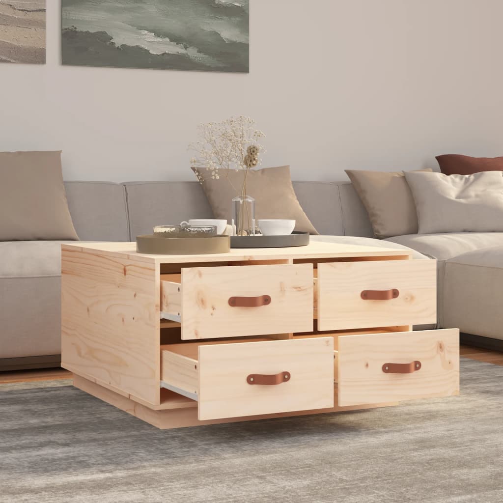 Stolić za kavu 80 x 80 x 45 cm od masivne borovine