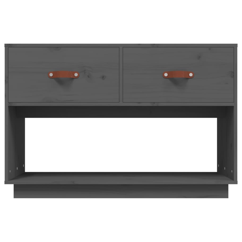 TV ormarić sivi 90x40x60 cm od masivne borovine