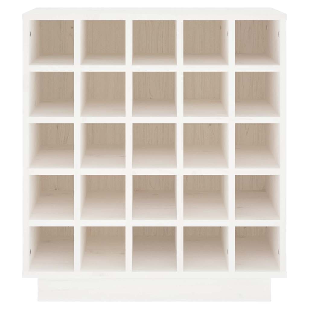 Ormarić za vino bijeli 55,5 x 34 x 61 cm od masivne borovine