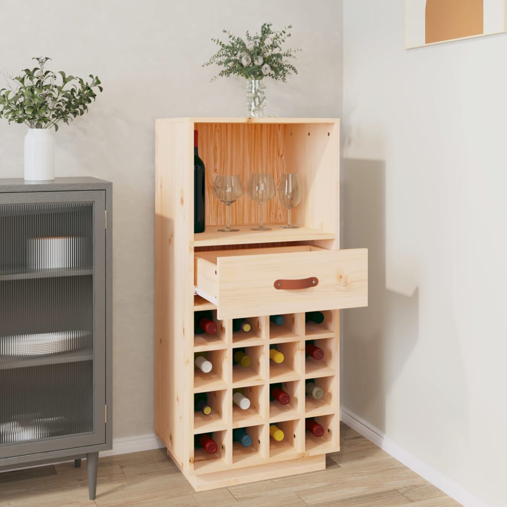 Ormarić za vino 45 x 34 x 100 cm od masivne borovine