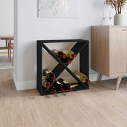 Ormarić za vino crni 62x25x62 cm od masivne borovine