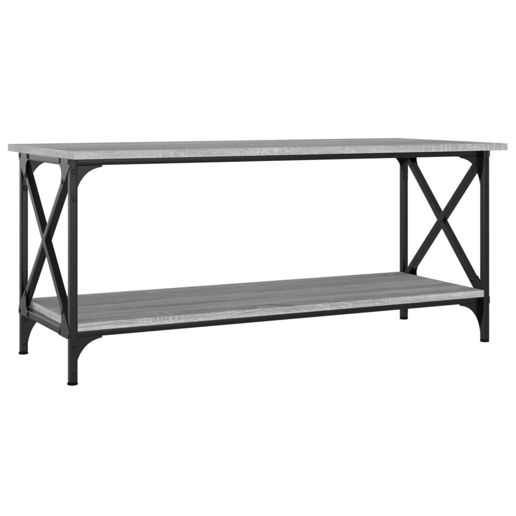 Stolić za kavu sonoma sivi 100x45x45 cm od drva i željeza