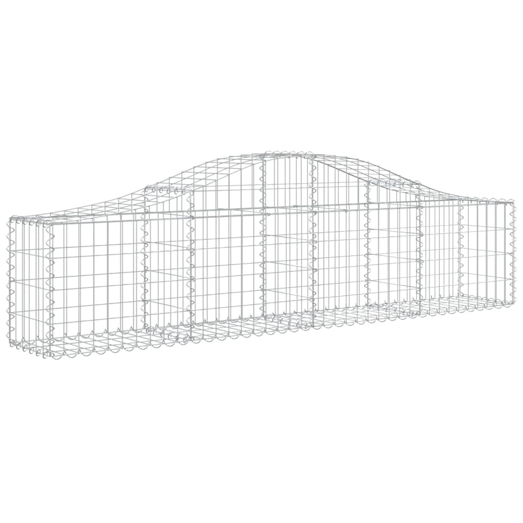 Lučne gabionske košare 2 kom 200x30x40/60 cm pocinčano željezo