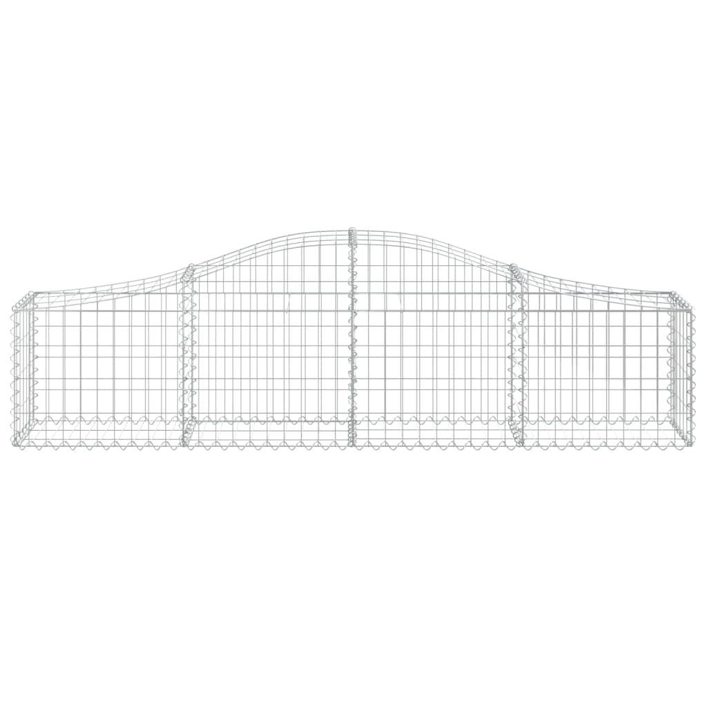 Lučne gabionske košare 8 kom 200x30x40/60 cm pocinčano željezo