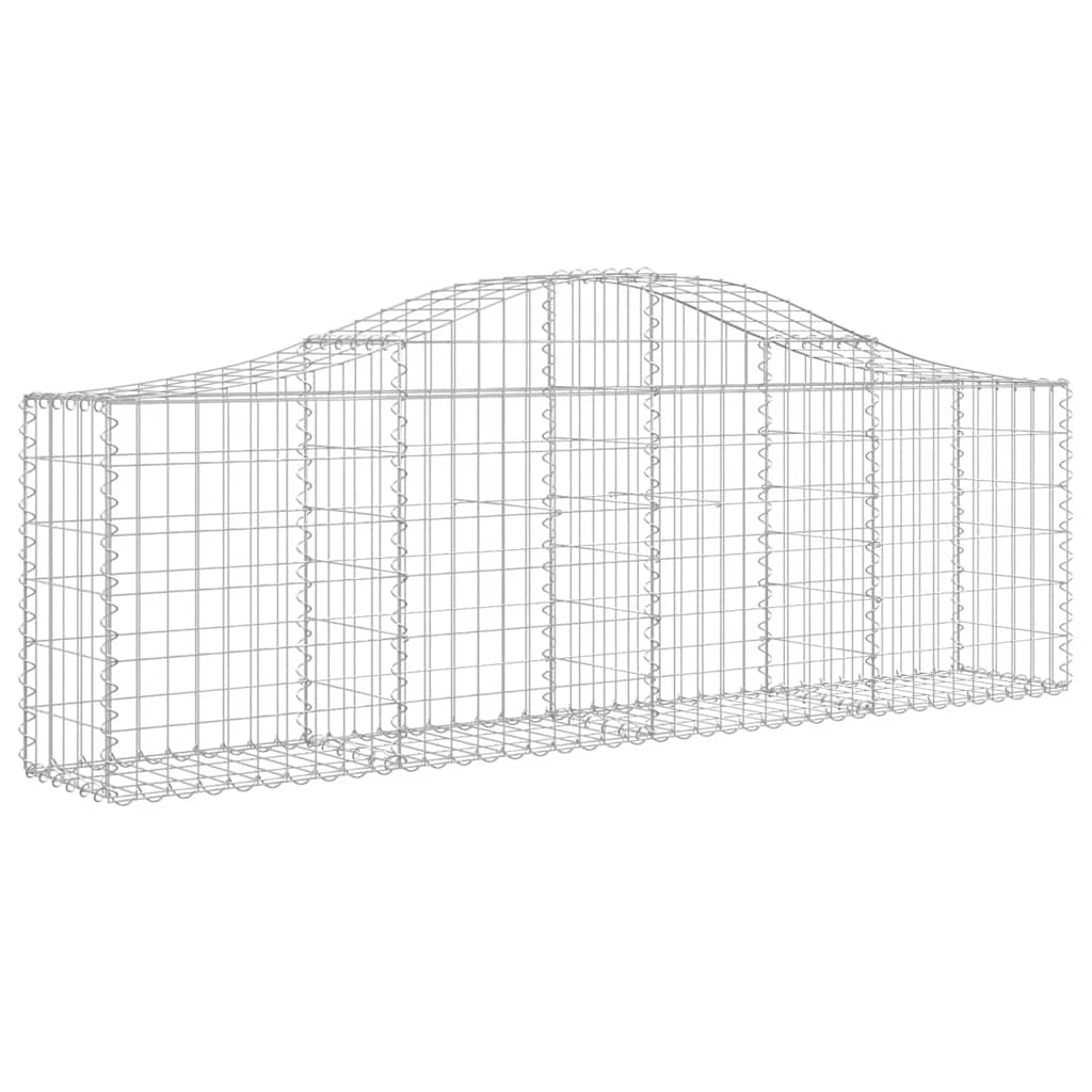 Lučne gabionske košare 3 kom 200x30x60/80 cm pocinčano željezo