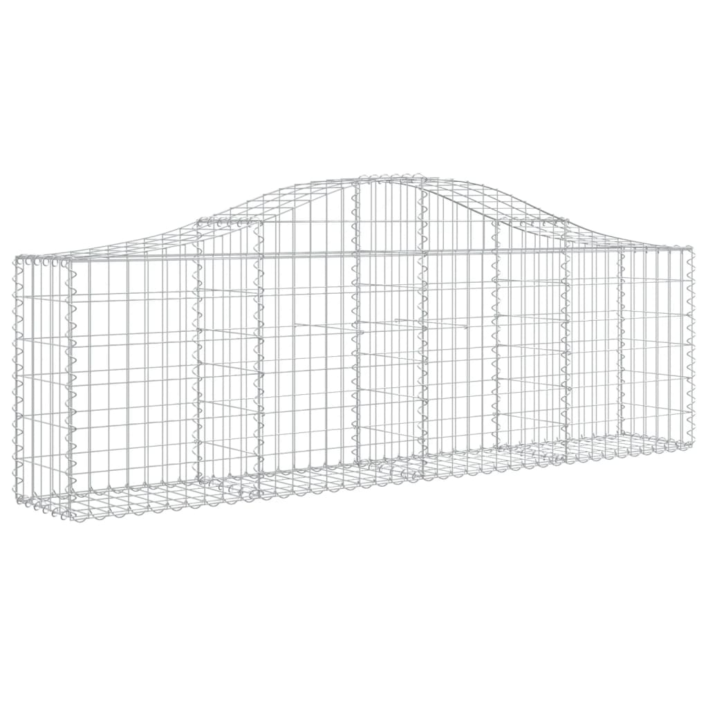 Lučne gabionske košare 4 kom 200x30x60/80 cm pocinčano željezo