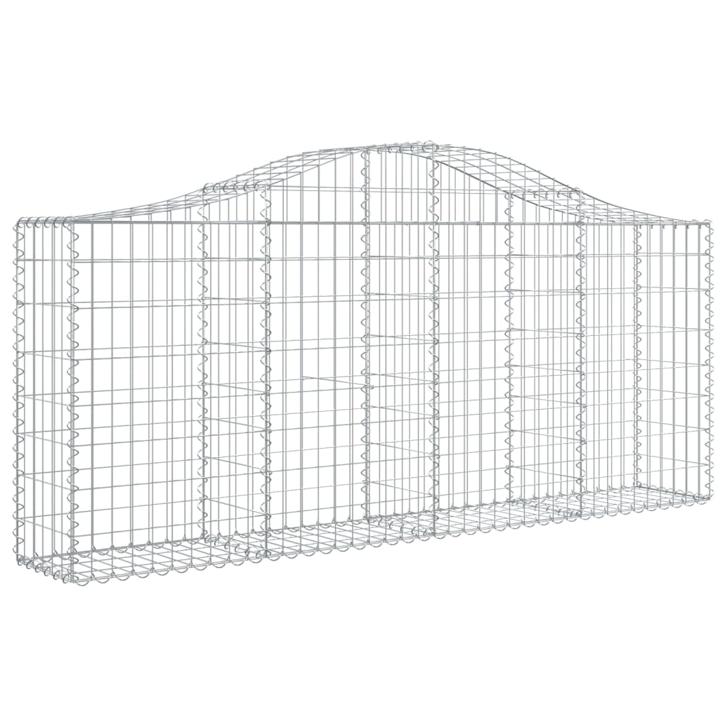 Lučne gabionske košare 5 kom 200x30x80/100 cm pocinčano željezo