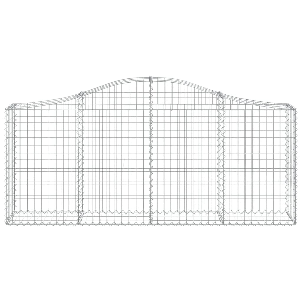 Lučne gabionske košare 6 kom 200x30x80/100 cm pocinčano željezo