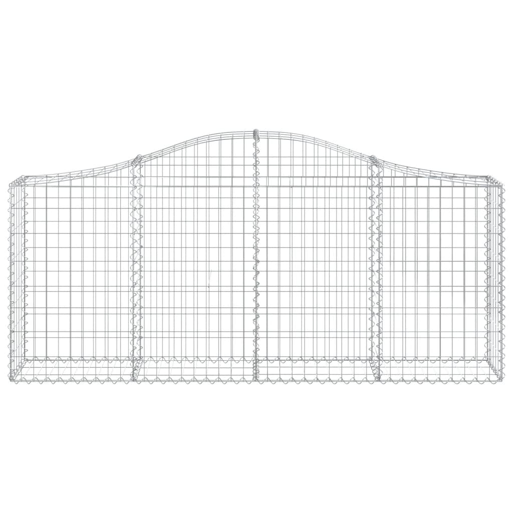 Lučne gabionske košare 9 kom 200x30x80/100 cm pocinčano željezo