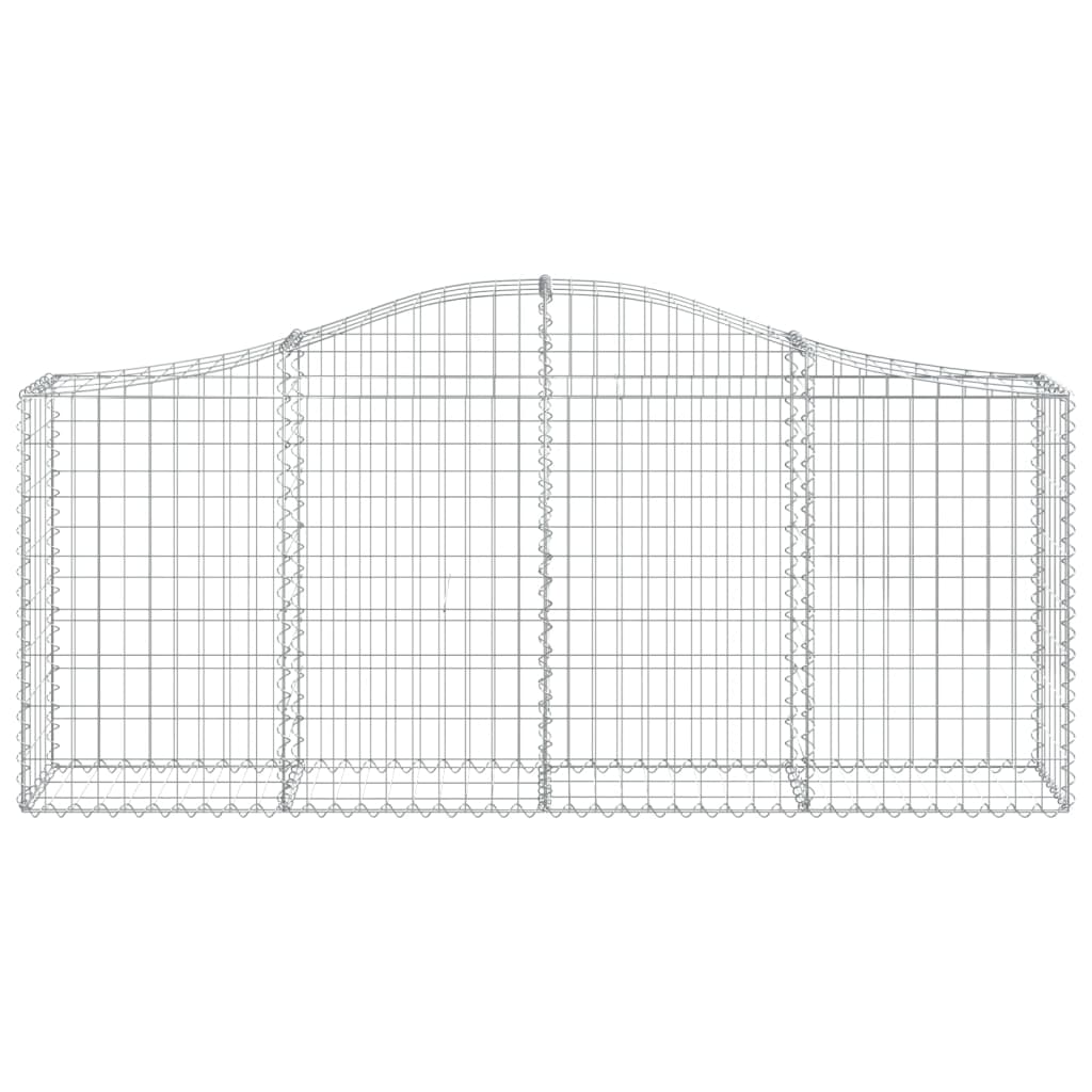 Lučne gabionske košare 11 kom 200x30x80/100cm pocinčano željezo