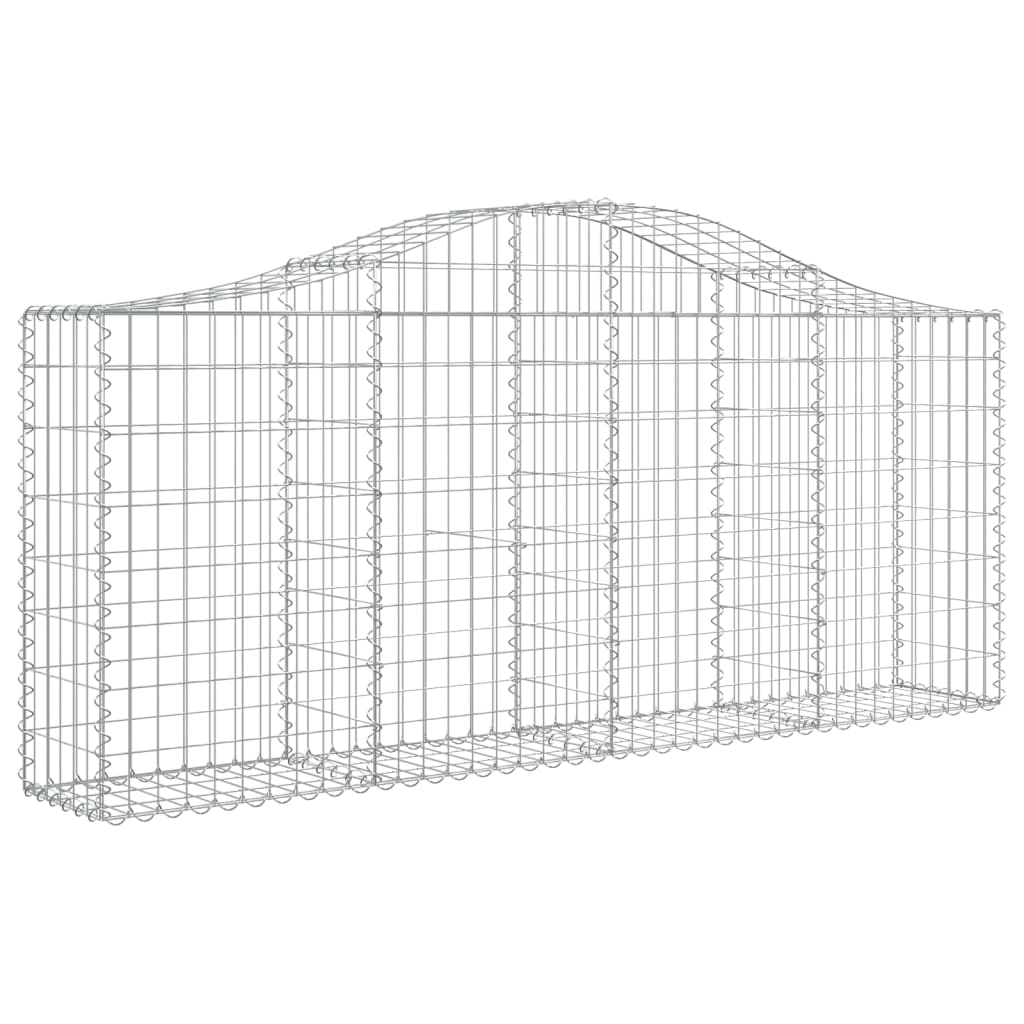 Lučne gabionske košare 12 kom 200x30x80/100cm pocinčano željezo