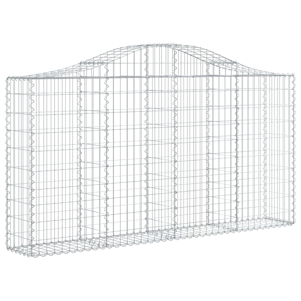 Lučne gabionske košare 8 kom 200x30x100/120cm pocinčano željezo