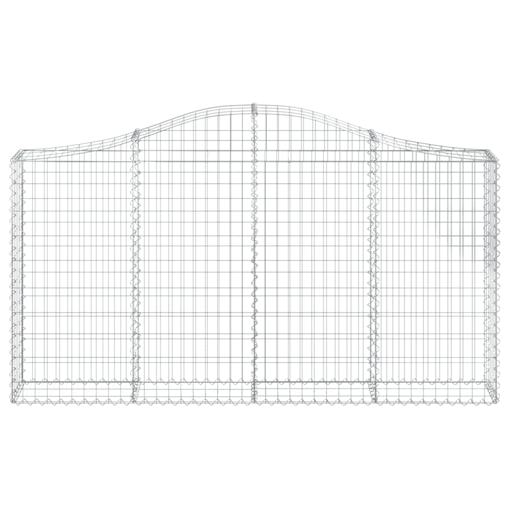 Lučne gabionske košare 8 kom 200x30x100/120cm pocinčano željezo
