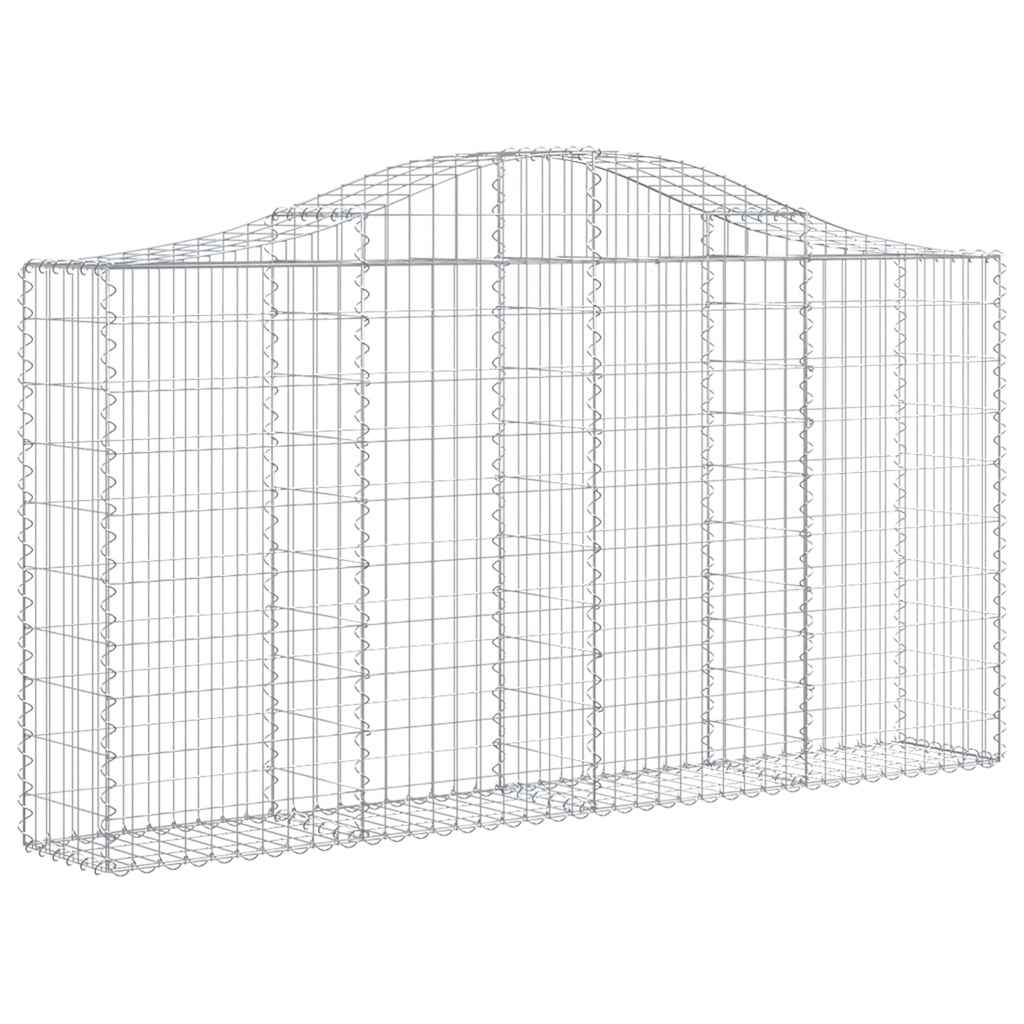 Lučne gabionske košare 13kom 200x30x100/120cm pocinčano željezo