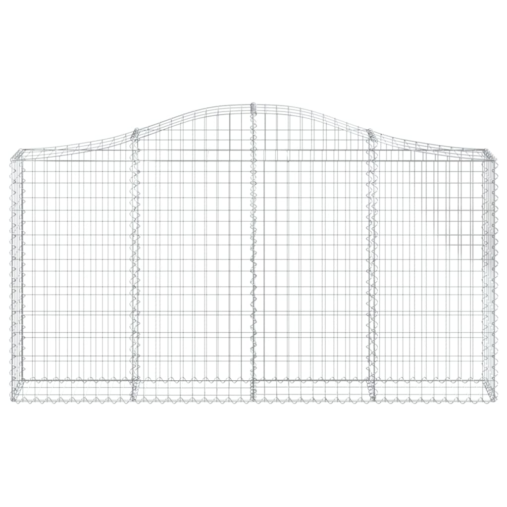 Lučne gabionske košare 15kom 200x30x100/120cm pocinčano željezo