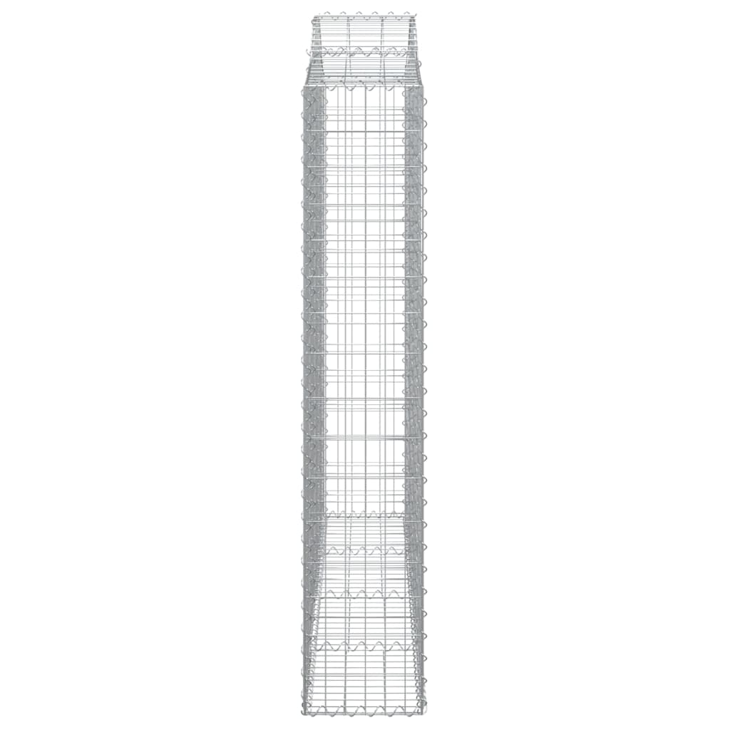Lučne gabionske košare 3 kom 200x30x160/180cm pocinčano željezo