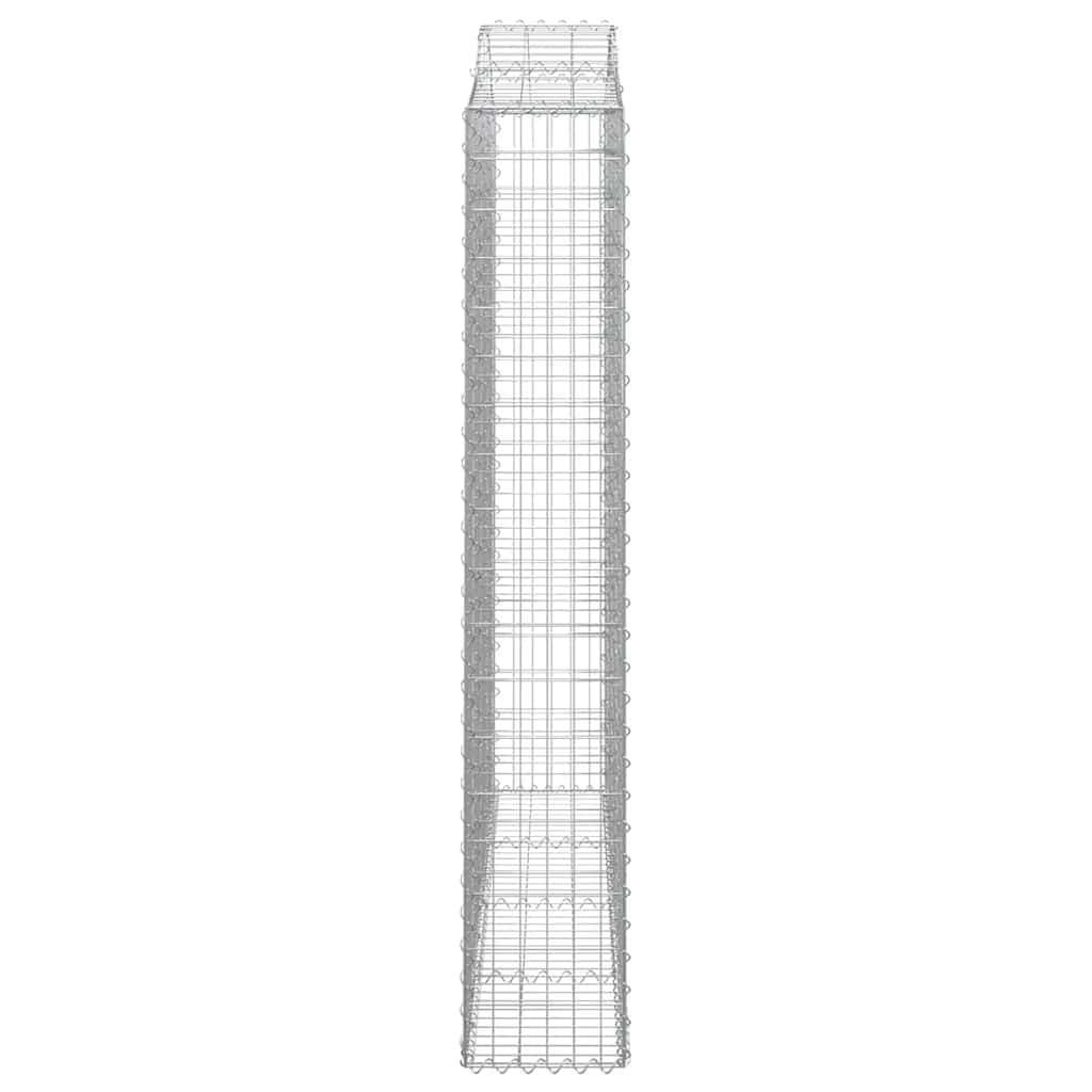 Lučne gabionske košare 3 kom 200x30x180/200cm pocinčano željezo