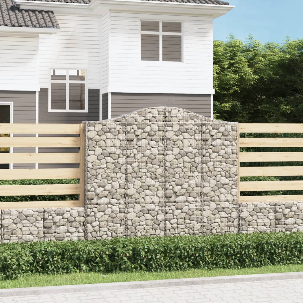 Lučne gabionske košare 5 kom 200x30x180/200cm pocinčano željezo