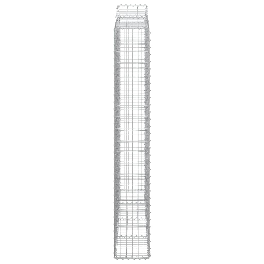 Lučne gabionske košare 5 kom 200x30x200/220cm pocinčano željezo