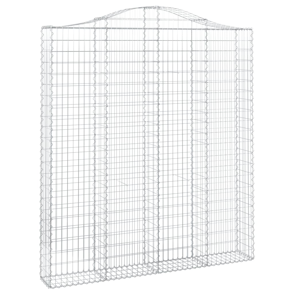 Lučne gabionske košare 3 kom 200x30x220/240cm pocinčano željezo