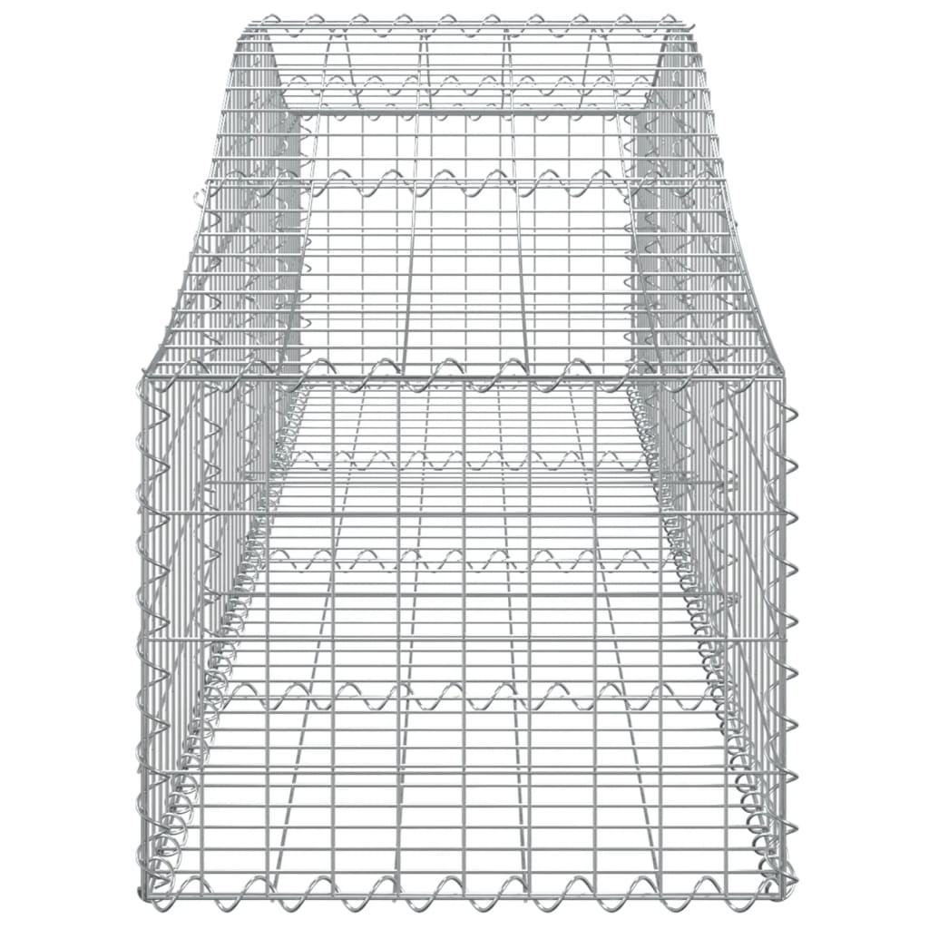 Lučne gabionske košare 14 kom 200x50x40/60 cm pocinčano željezo