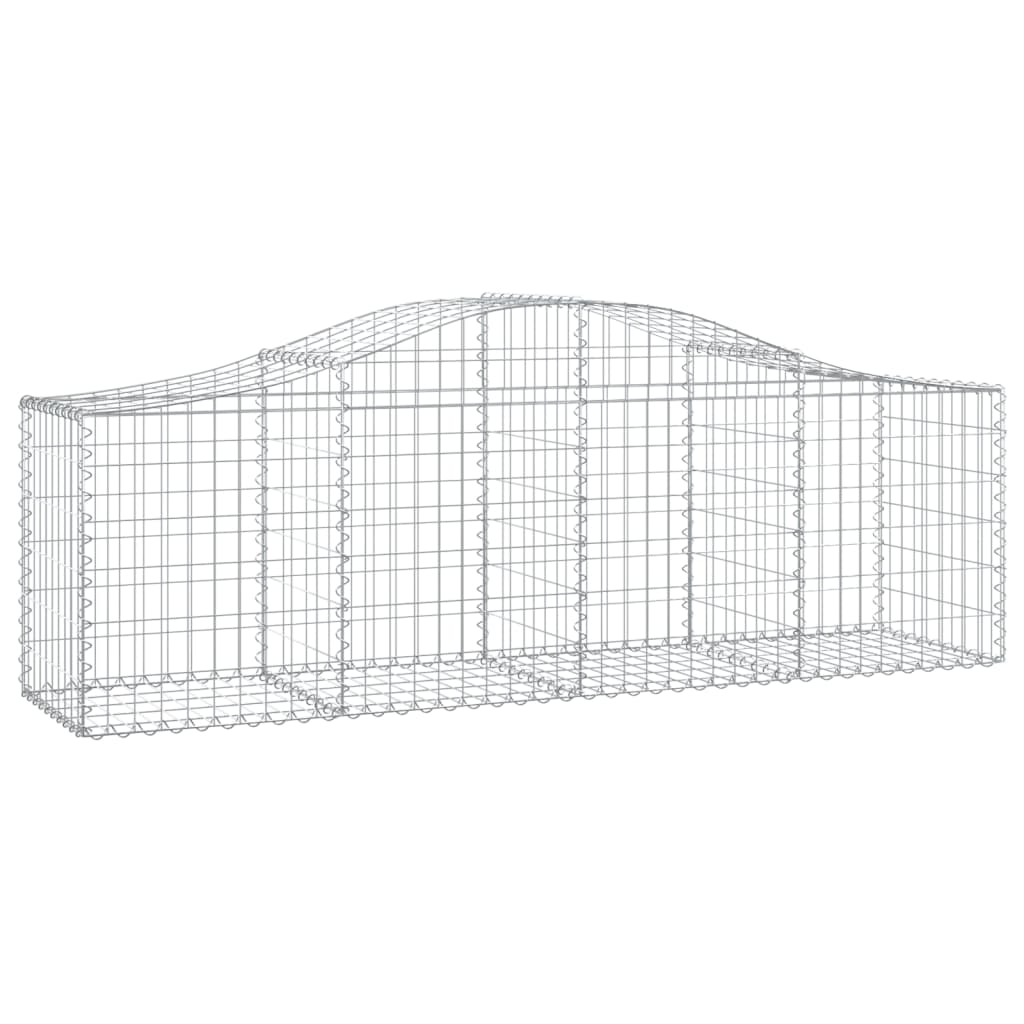 Lučne gabionske košare 7 kom 200x50x60/80 cm pocinčano željezo