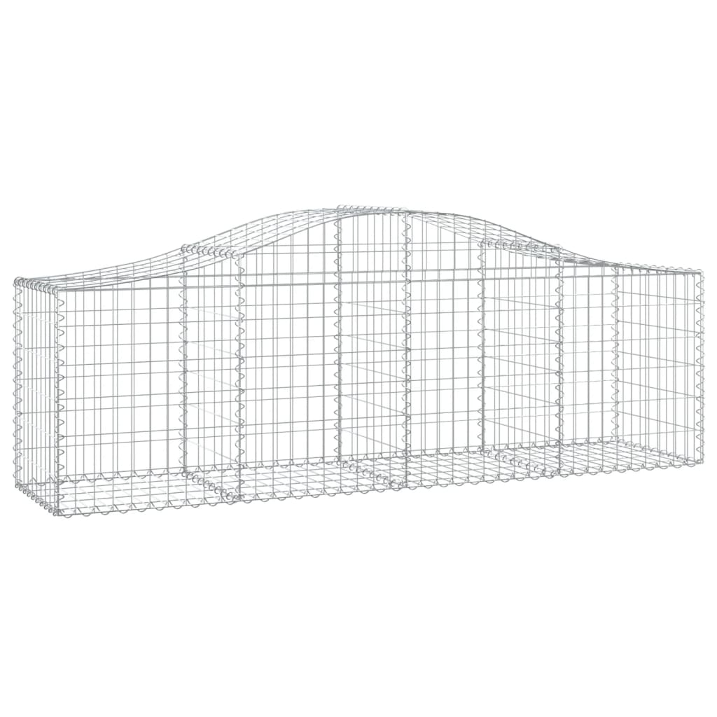 Lučne gabionske košare 8 kom 200x50x60/80 cm pocinčano željezo