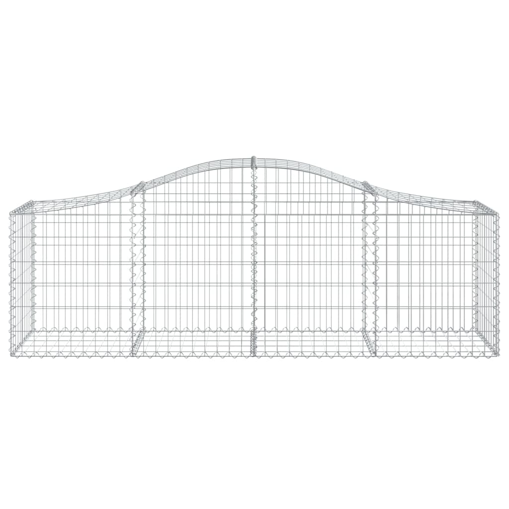 Lučne gabionske košare 30 kom 200x50x60/80 cm pocinčano željezo