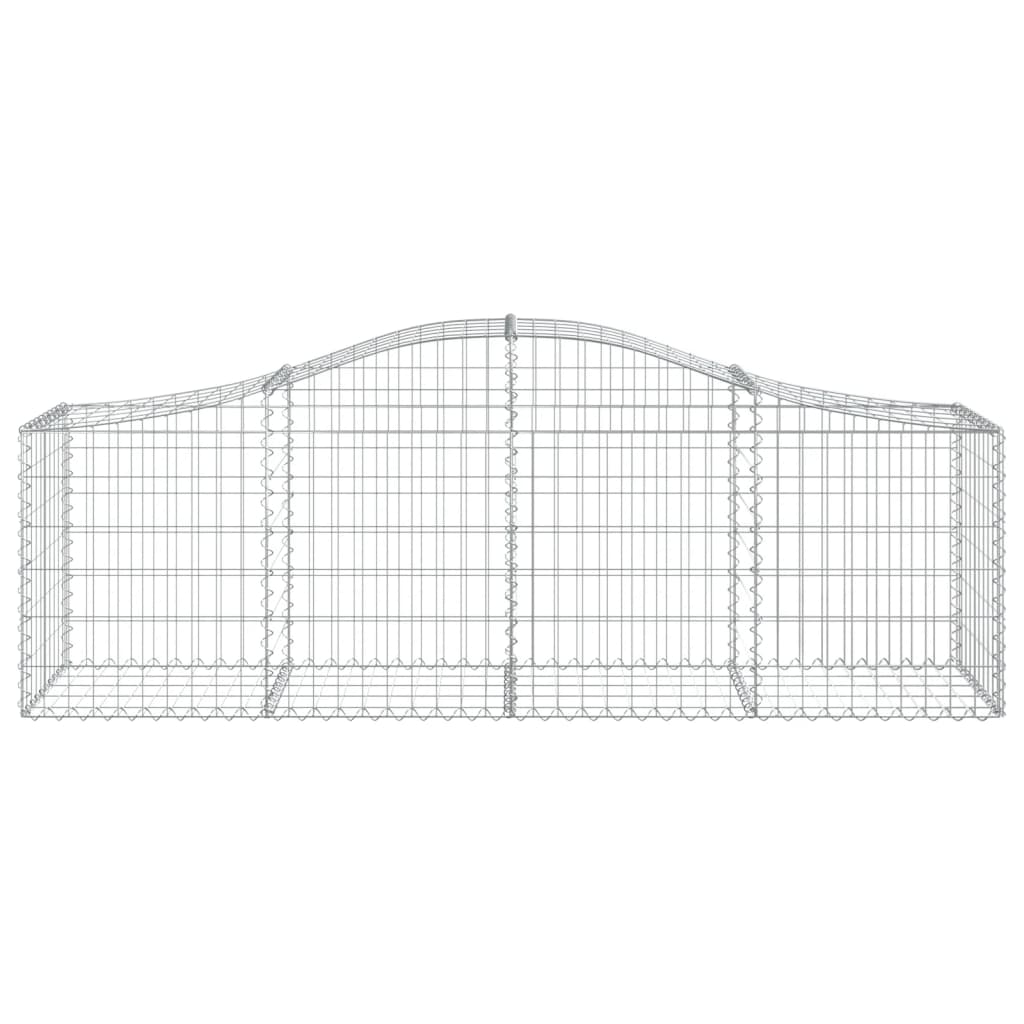 Lučne gabionske košare 40 kom 200x50x60/80 cm pocinčano željezo