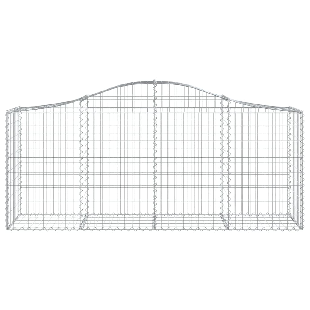 Lučne gabionske košare 6 kom 200x50x80/100 cm pocinčano željezo
