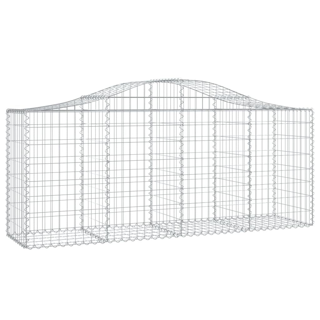Lučne gabionske košare 7 kom 200x50x80/100 cm pocinčano željezo