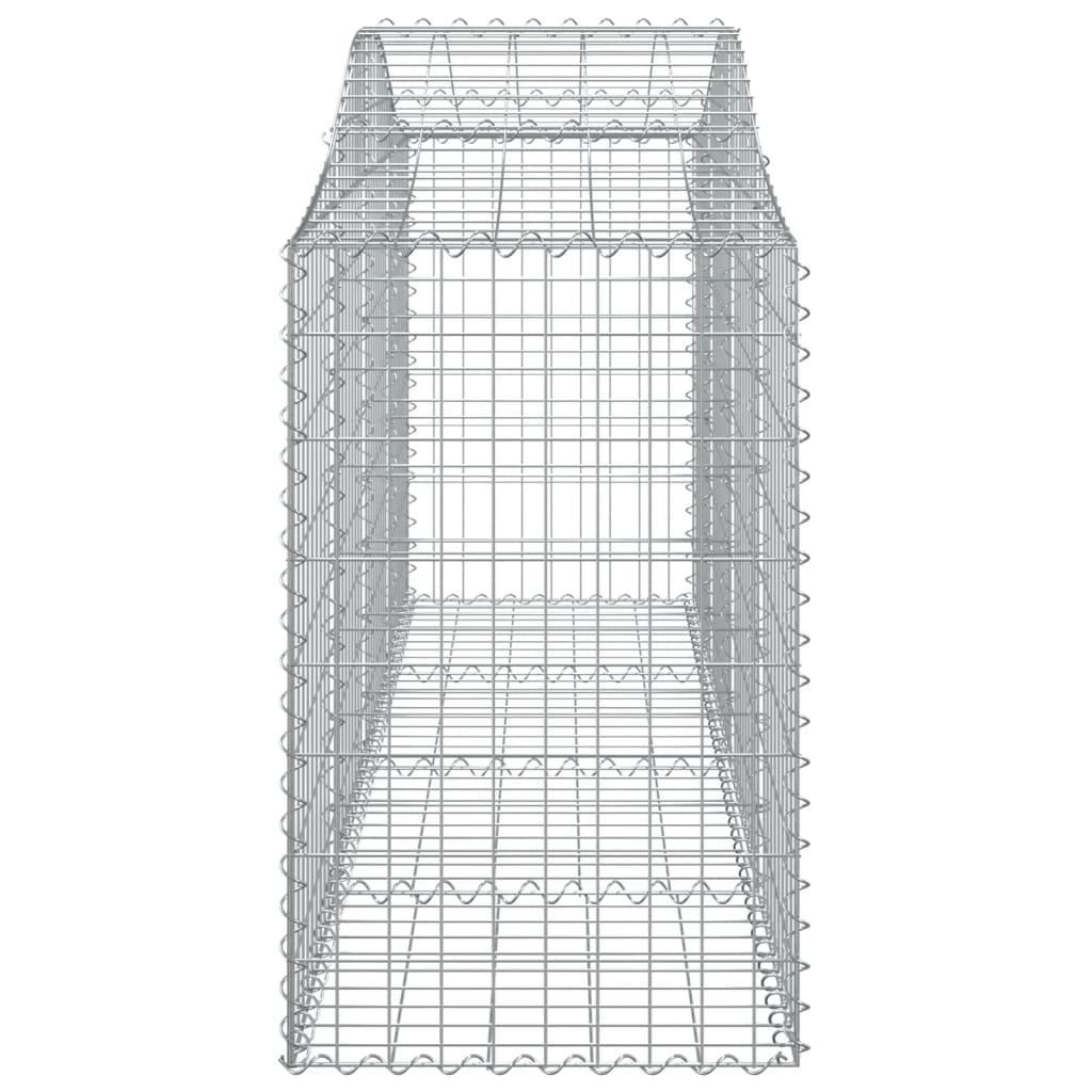 Lučne gabionske košare 20 kom 200x50x80/100cm pocinčano željezo