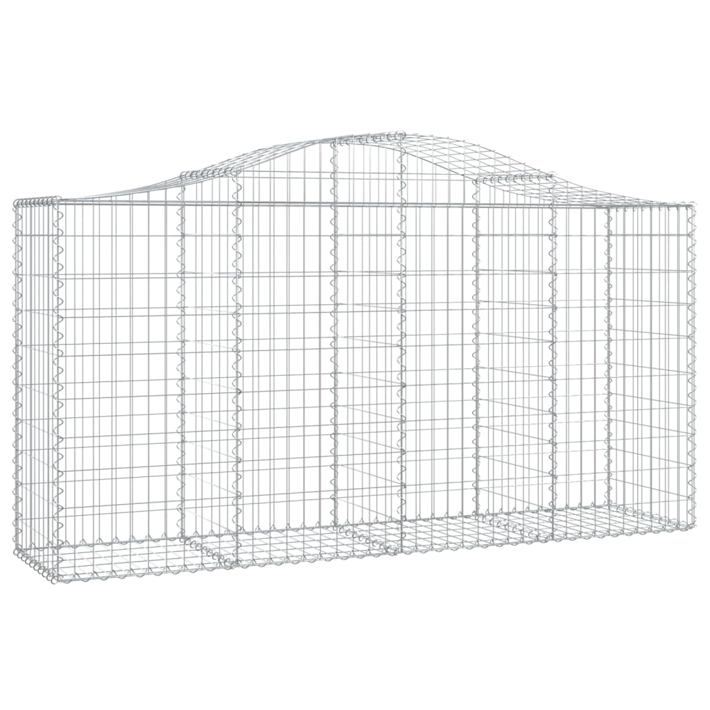 Lučne gabionske košare 9 kom 200x50x100/120cm pocinčano željezo