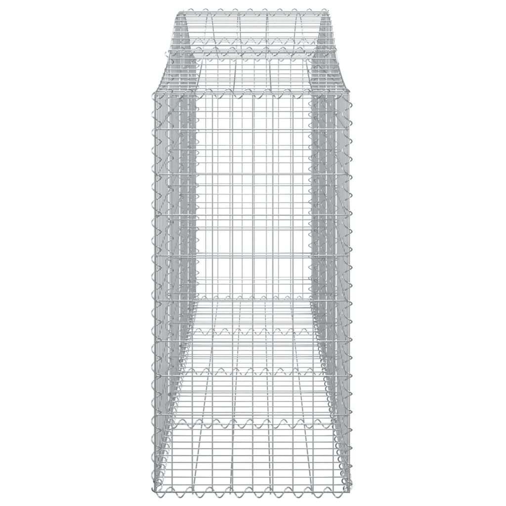 Lučne gabionske košare 9 kom 200x50x120/140cm pocinčano željezo