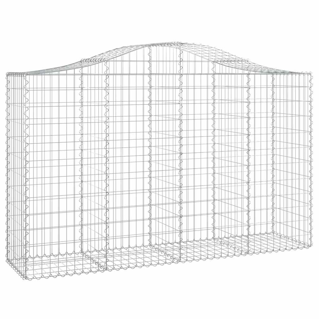 Lučne gabionske košare 10kom 200x50x120/140cm pocinčano željezo