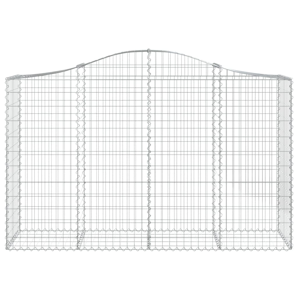 Lučne gabionske košare 12kom 200x50x120/140cm pocinčano željezo