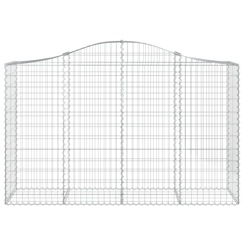 Lučne gabionske košare 14kom 200x50x120/140cm pocinčano željezo