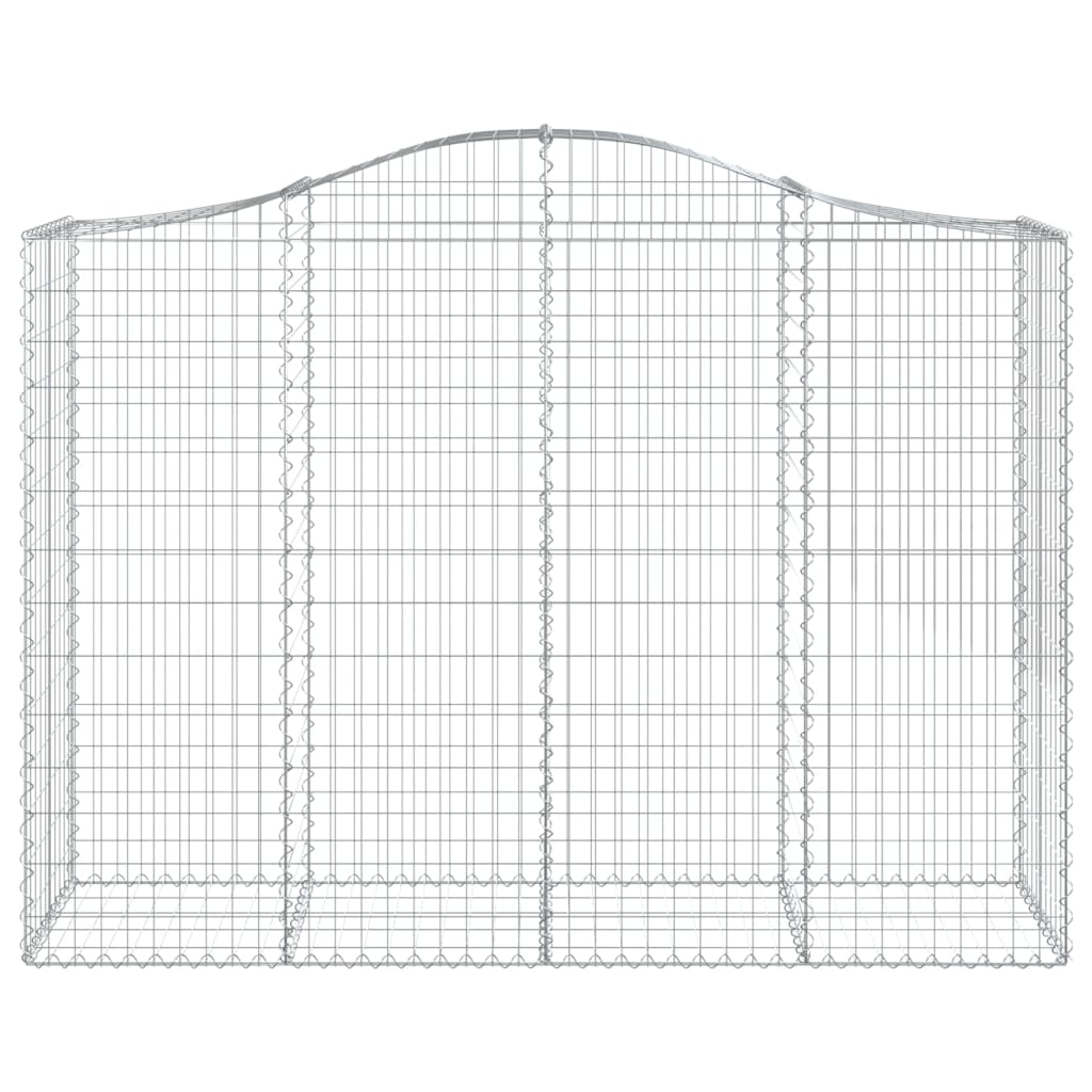 Lučne gabionske košare 2 kom 200x50x140/160cm pocinčano željezo