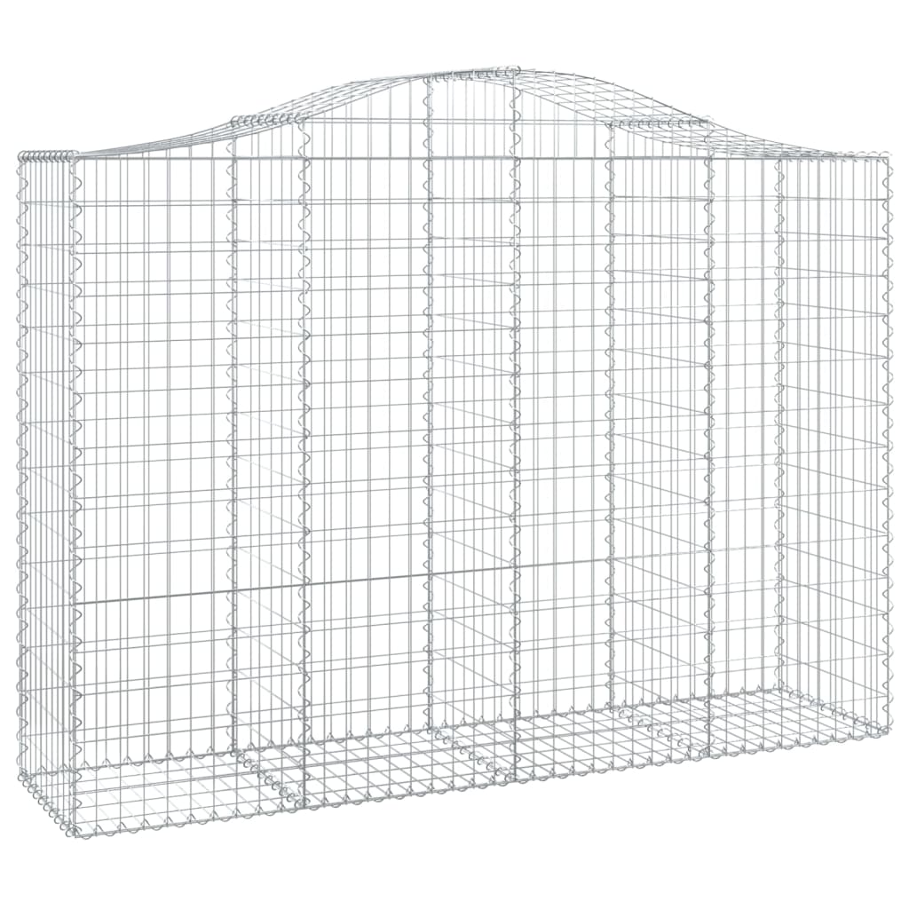 Lučne gabionske košare 9 kom 200x50x140/160cm pocinčano željezo