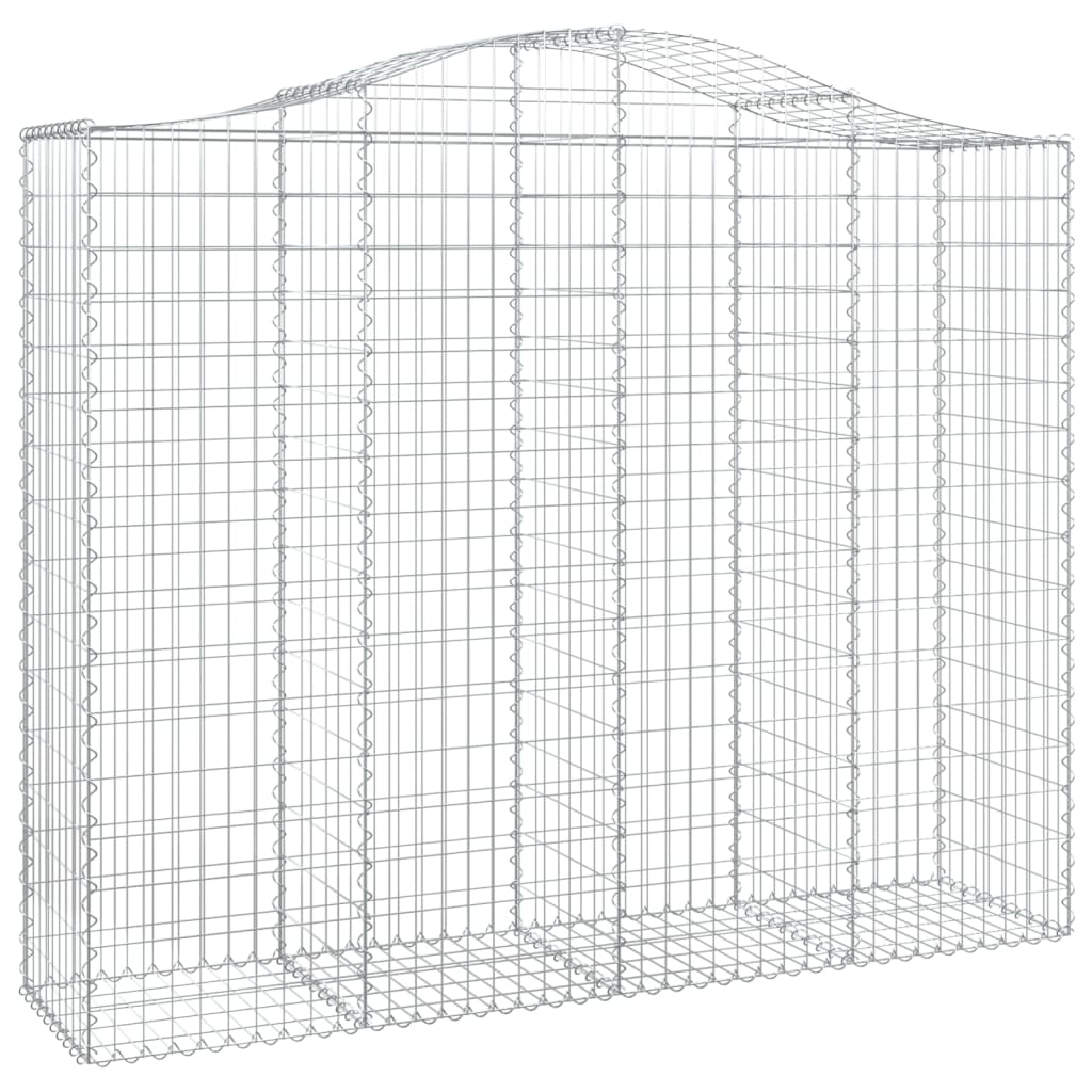 Lučne gabionske košare 6 kom 200x50x160/180cm pocinčano željezo