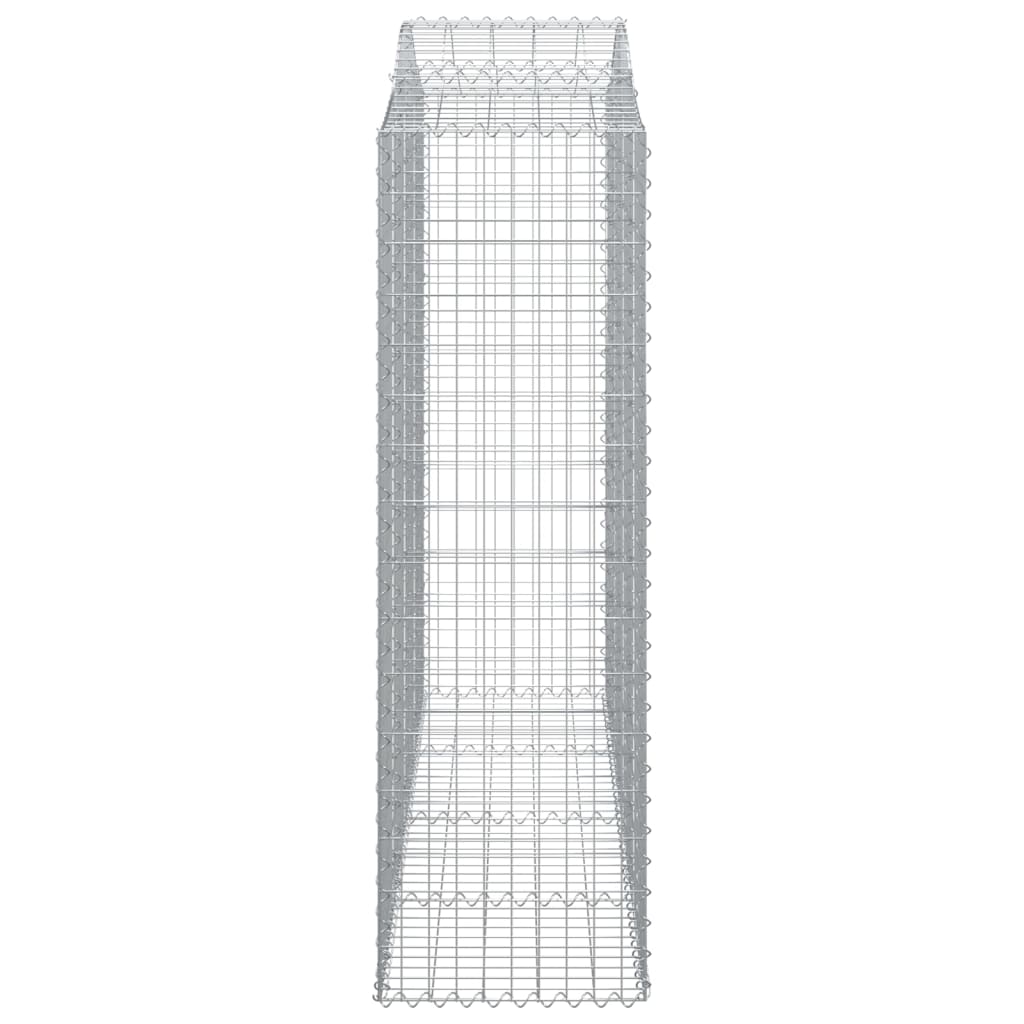Lučne gabionske košare 7 kom 200x50x160/180cm pocinčano željezo