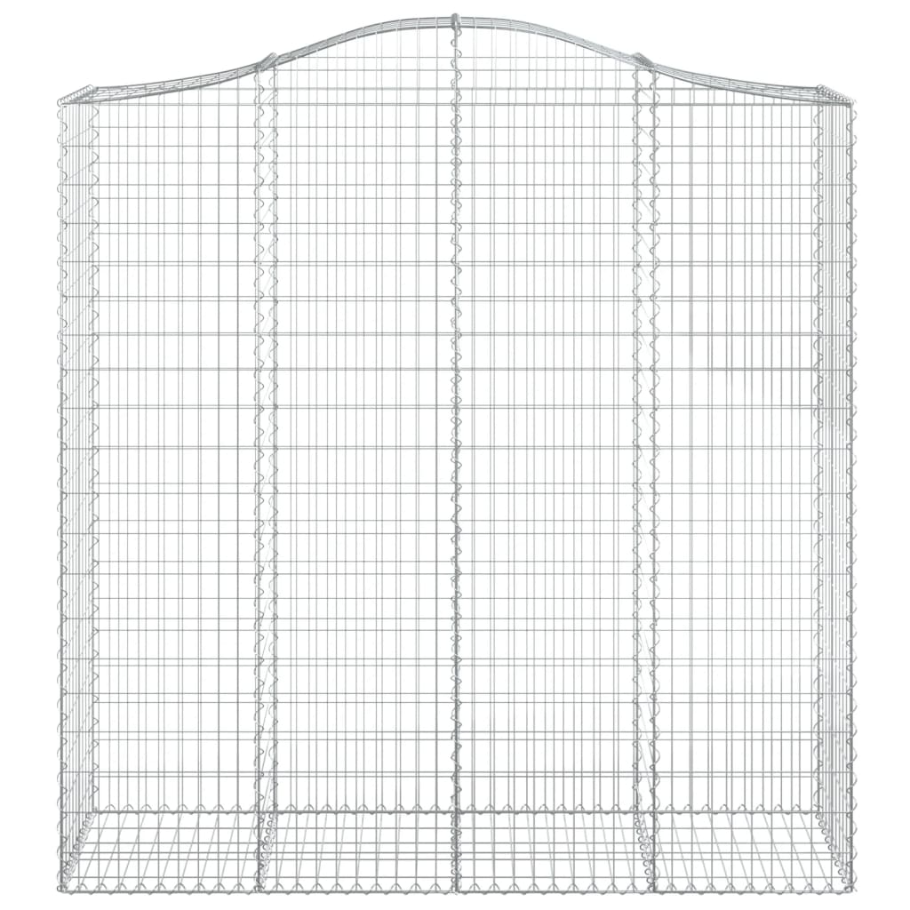 Lučne gabionske košare 2 kom 200x50x200/220cm pocinčano željezo