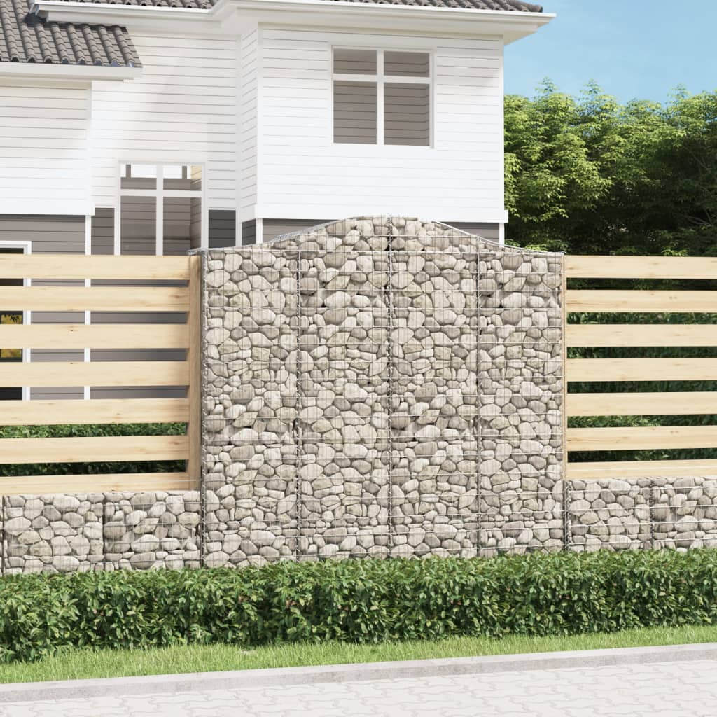 Lučne gabionske košare 3 kom 200x50x200/220cm pocinčano željezo