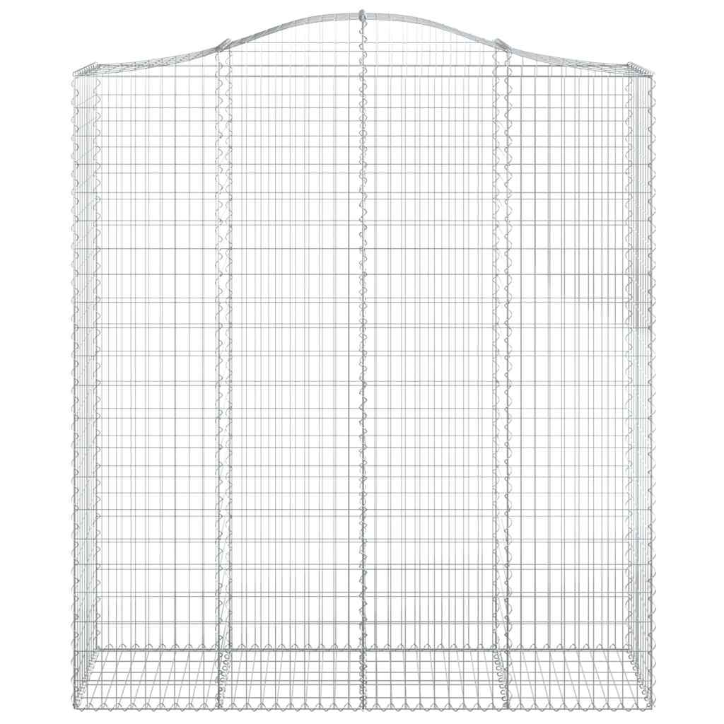Lučne gabionske košare 7 kom 200x50x220/240cm pocinčano željezo