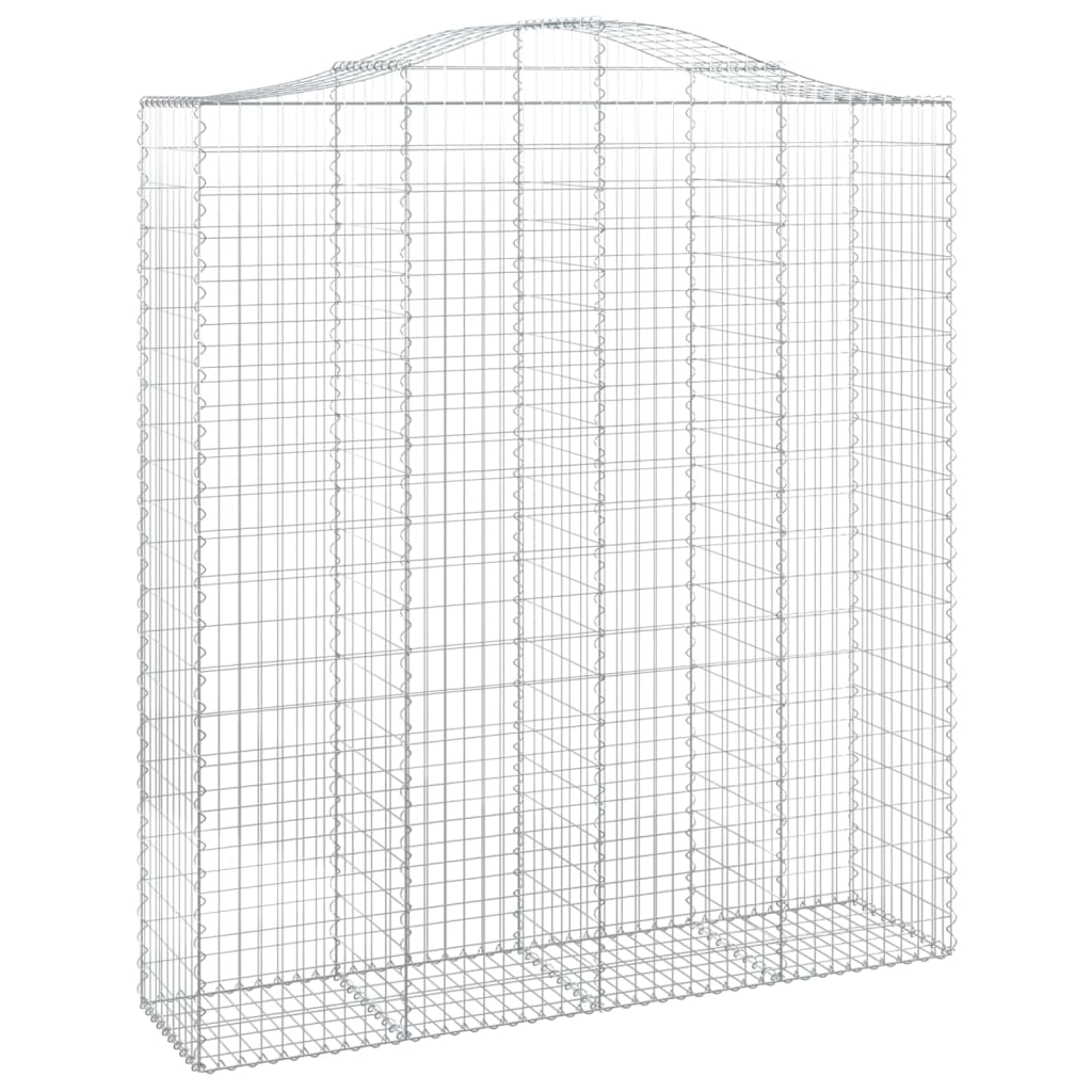 Lučne gabionske košare 13kom 200x50x220/240cm pocinčano željezo